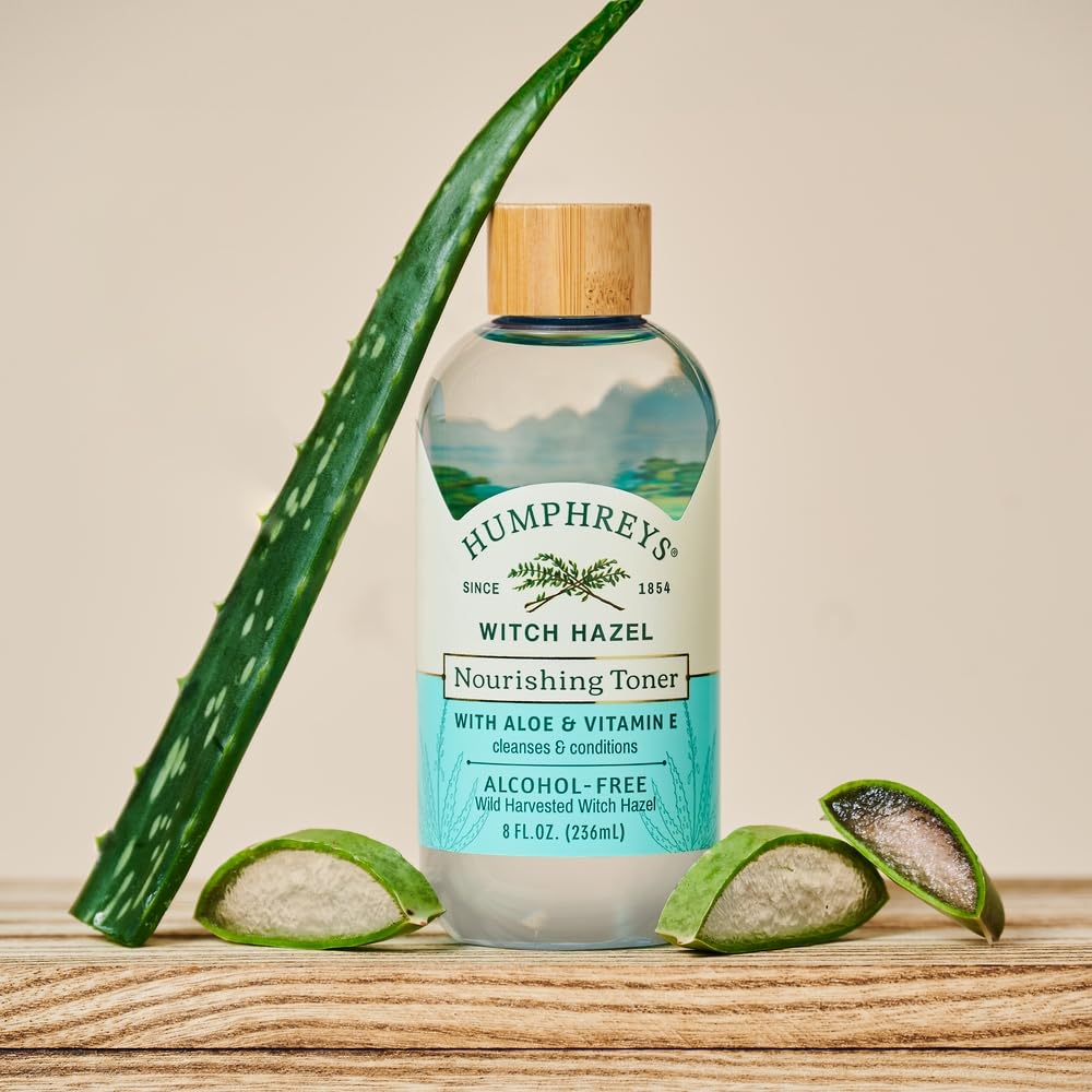 Humphreys Witch Hazel Refining Toner | Wild Harvested Witch Hazel & Rose | Usda Organic | Natural | Soothing & Clarifying | 8 Fl Oz : Beauty & Personal Care