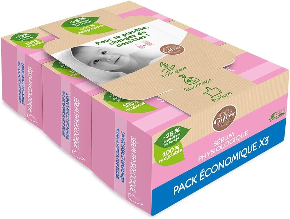 Gifrer Physiological Nasal And Ophthalmic Cleansing Serum – Pack Of 3 Boxes Of 24 X 10 Ml Physiologica