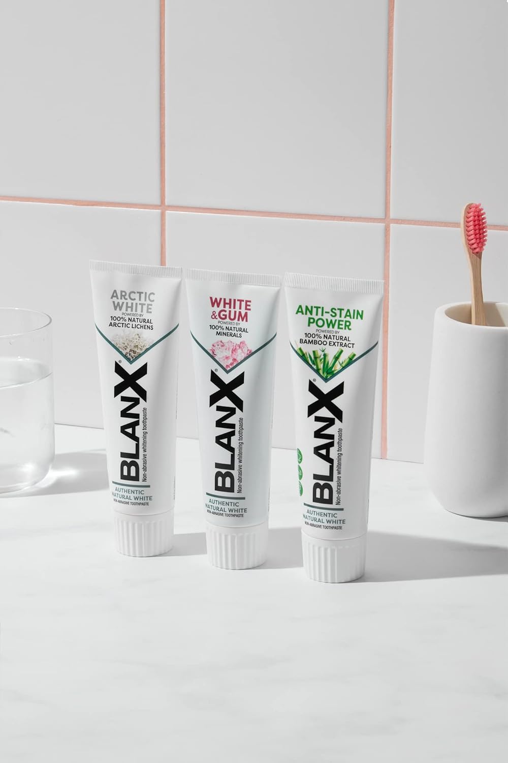 Blanx Anti Stain Toothpaste | Unique Formulation Of Arctic Lichen And 100% Natural Bamboo Extract | Mint Flavor | Suitable For Vegans | 75 Ml (Pack Of 2)
