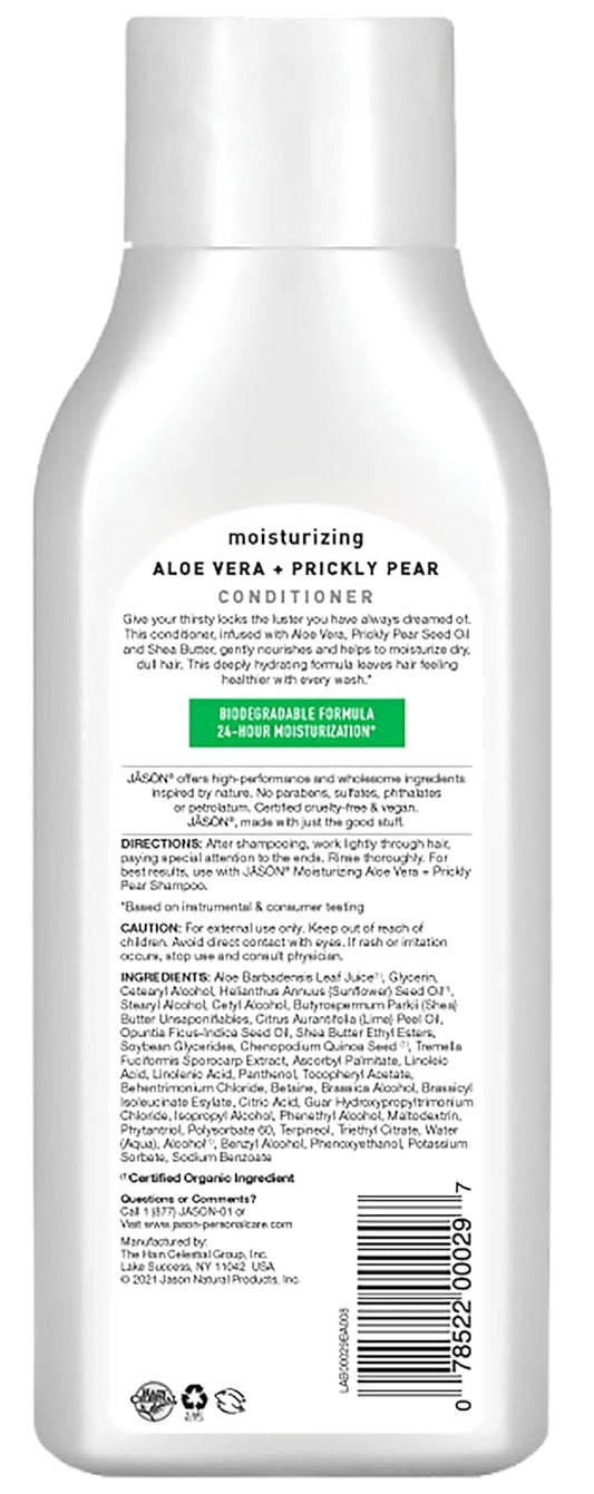 Jason Moisturizing Aloe Vera Conditioner, 16 Oz (Packaging May Vary)