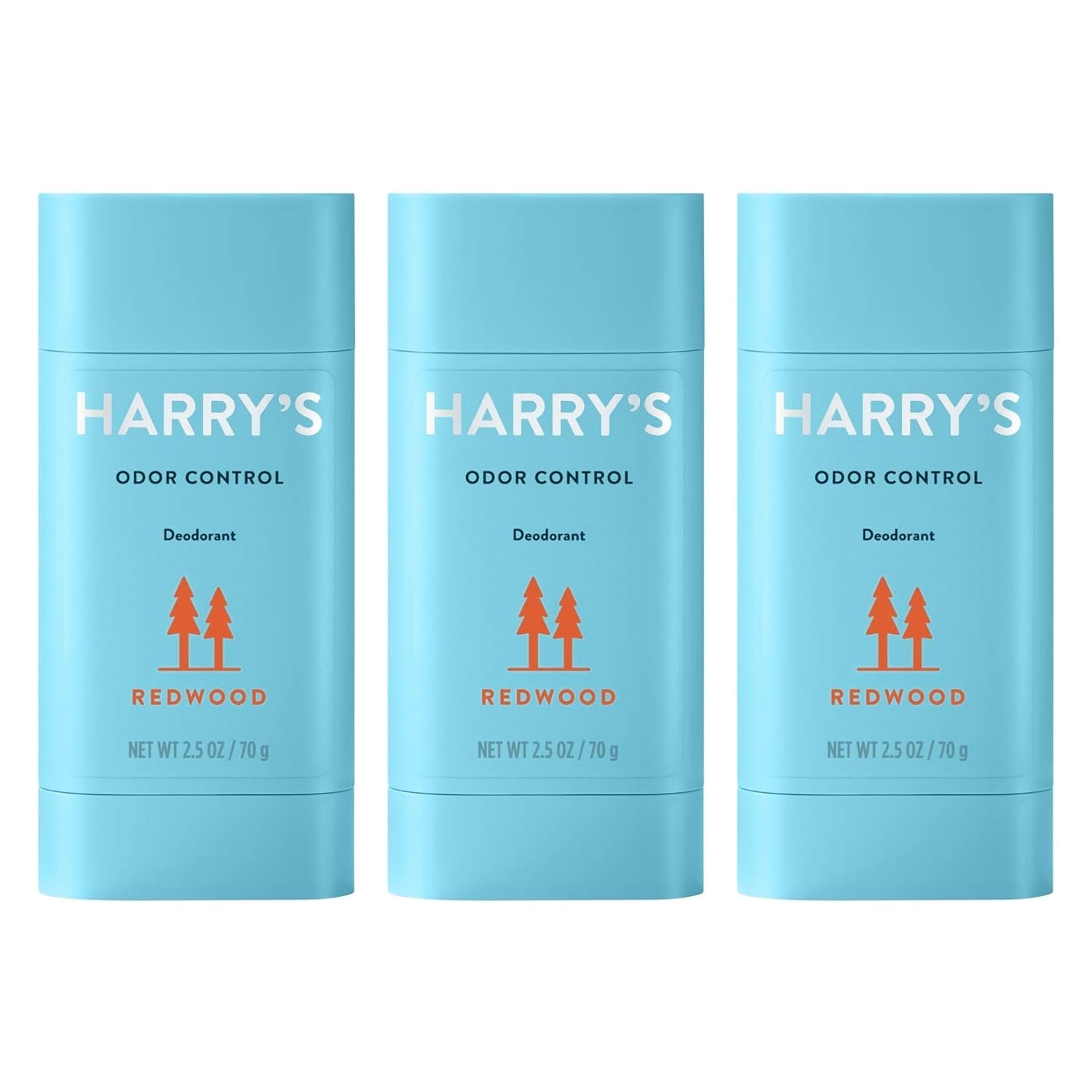 Harry's Men's Deodorant - Odor Control Deodorant - Aluminum-Free - Redwood, 3 count (Pack of 1)