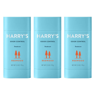 Harry's Men's Deodorant - Odor Control Deodorant - Aluminum-Free - Redwood, 3 count (Pack of 1)