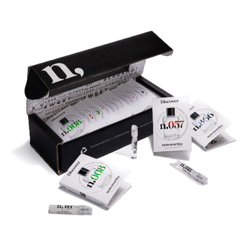 Noteworthy Fragrance Sampler Set | Luxury Perfume Samples | Includes Credit Toward 100Ml Purchase | Notes Of Vanilla, Sandalwood, Citrus & More | Cruelty-Free, Made In Usa (Signature - 15 Samples)