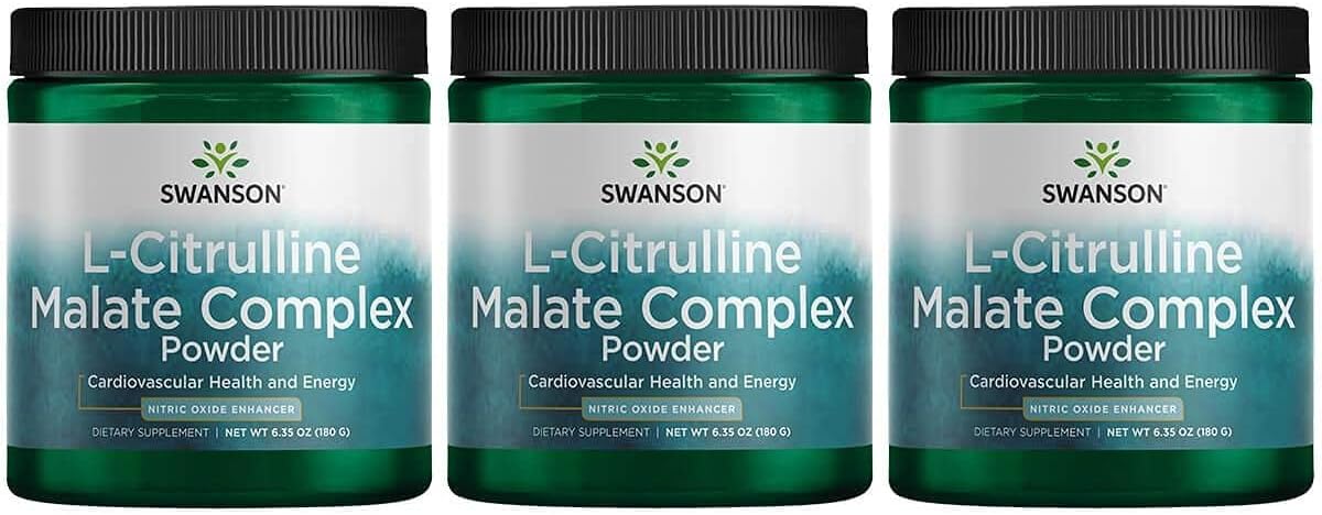 Swanson Amino Acid L-Citrulline Malate Complex 6.35 Ounce (180 G) Pwdr (3 Pack)