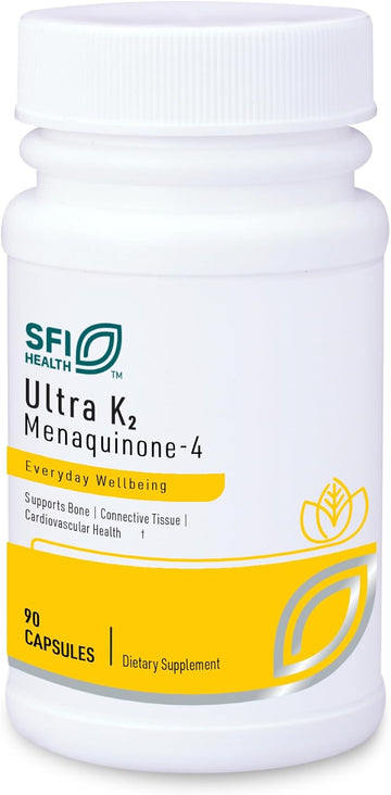 Klaire Labs Ultra K2 Mk4 15000Mcg - Vitamin K2 Supplement To Support B
