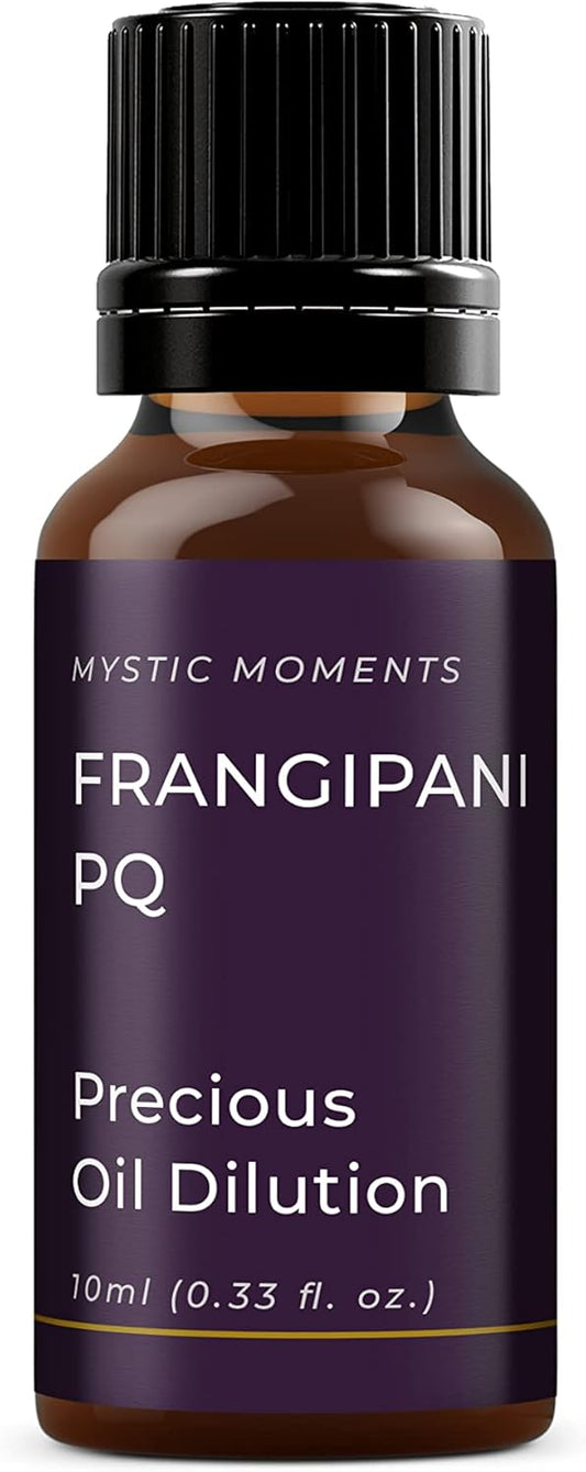 Mystic Moments | Frangipani PQ Absolute Precious Oil Dilution 10ml 3% Jojoba Blend Perfect for Massage, Skincare, Beauty and Aromatherapy