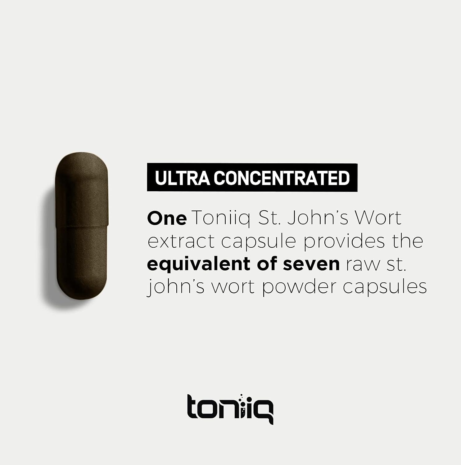 1,000mg Ultra High Strength St. John's Wort Capsules (Non-GMO) - 7X Concentrated Extract - 0.3% Hypericin - Highly Purified and Bioavailable - 120 Capsules : Health & Household