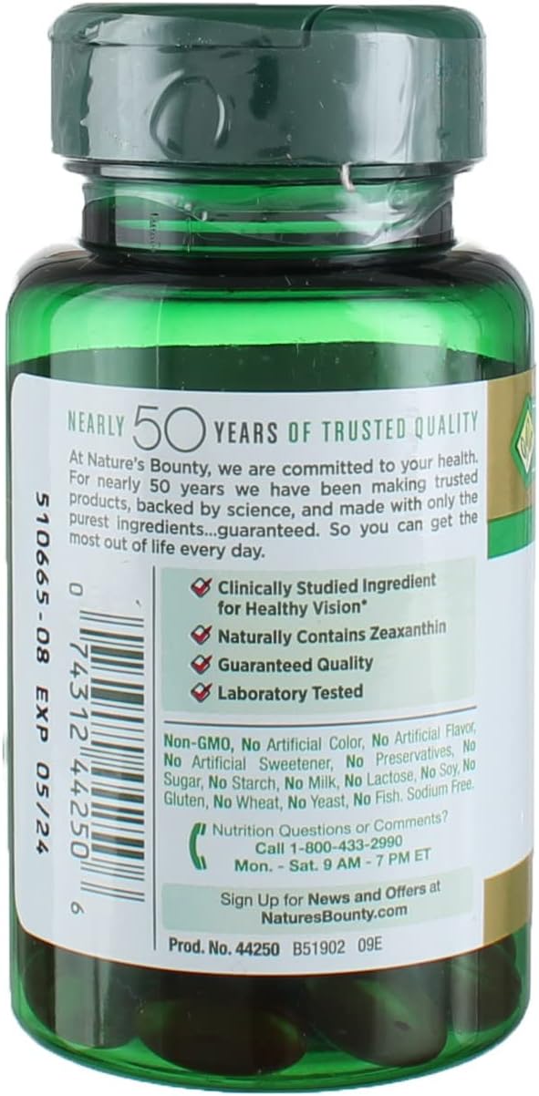 Nature'S Bounty Lutein 40 Mg, 30-Count, Pack Of 4