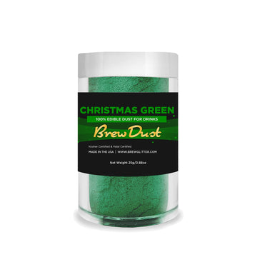 Bakell'S Christmas Green Brew Dust (25 Gram 1X Jar) | Edible Glitter Dust For Any Festive Beverage!