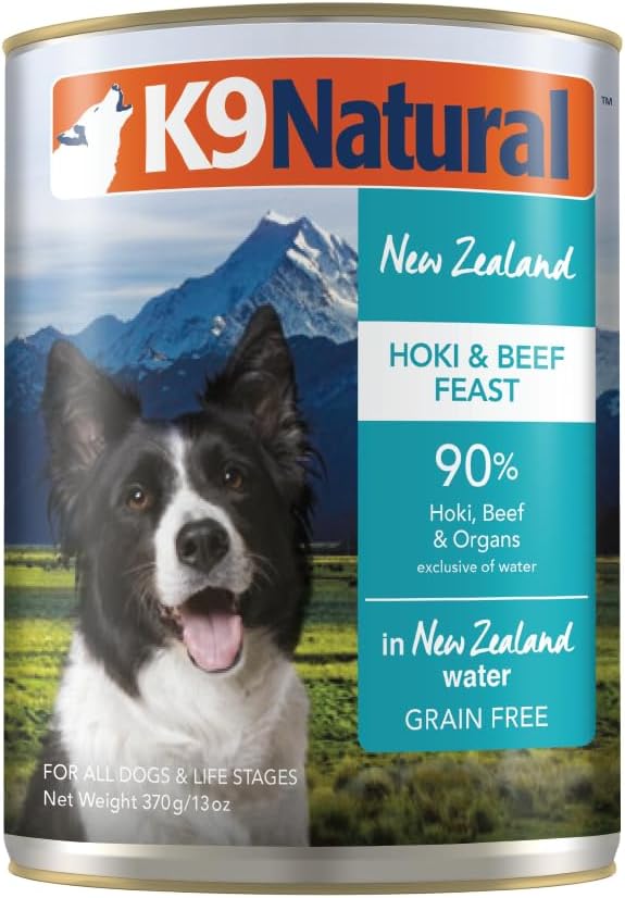 K9 Natural - Bpa & Gelatin Free Canned Dog Food - Hoki & Beef, 13Oz (12 Pack)