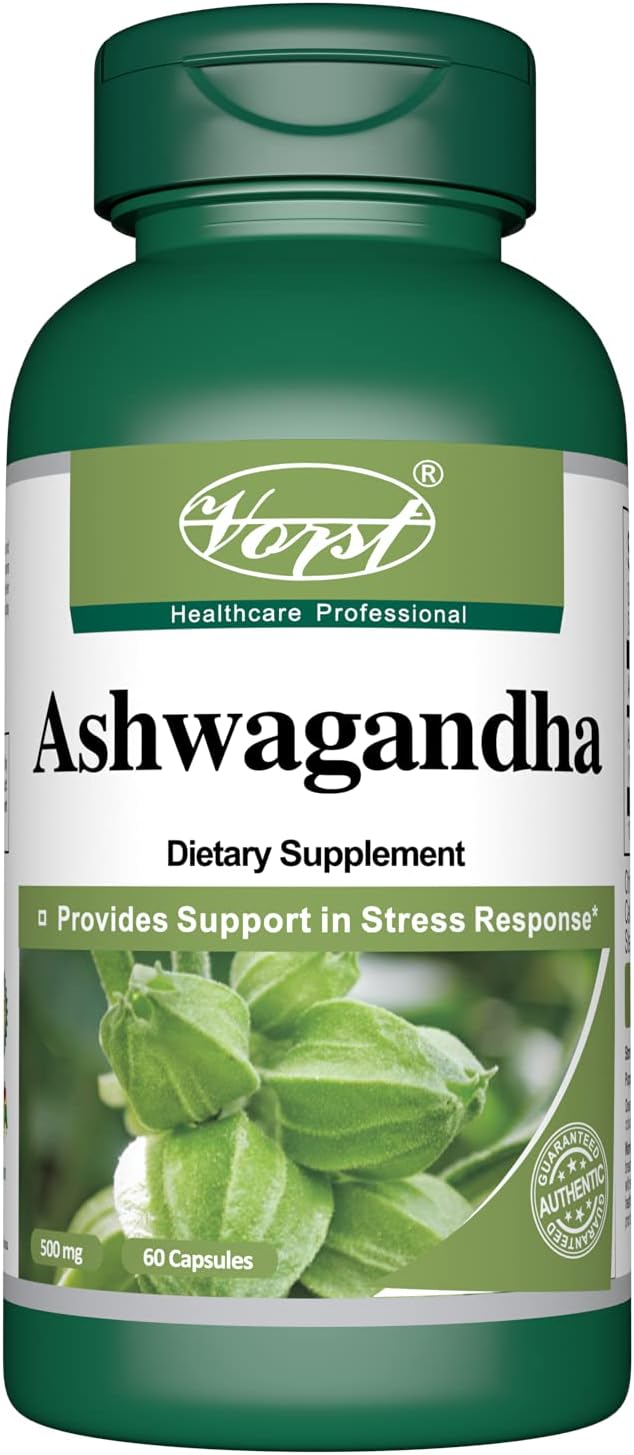 Vorst Ashwagandha (Withania Somnifera) 1000Mg Per Serving 60 Capsules