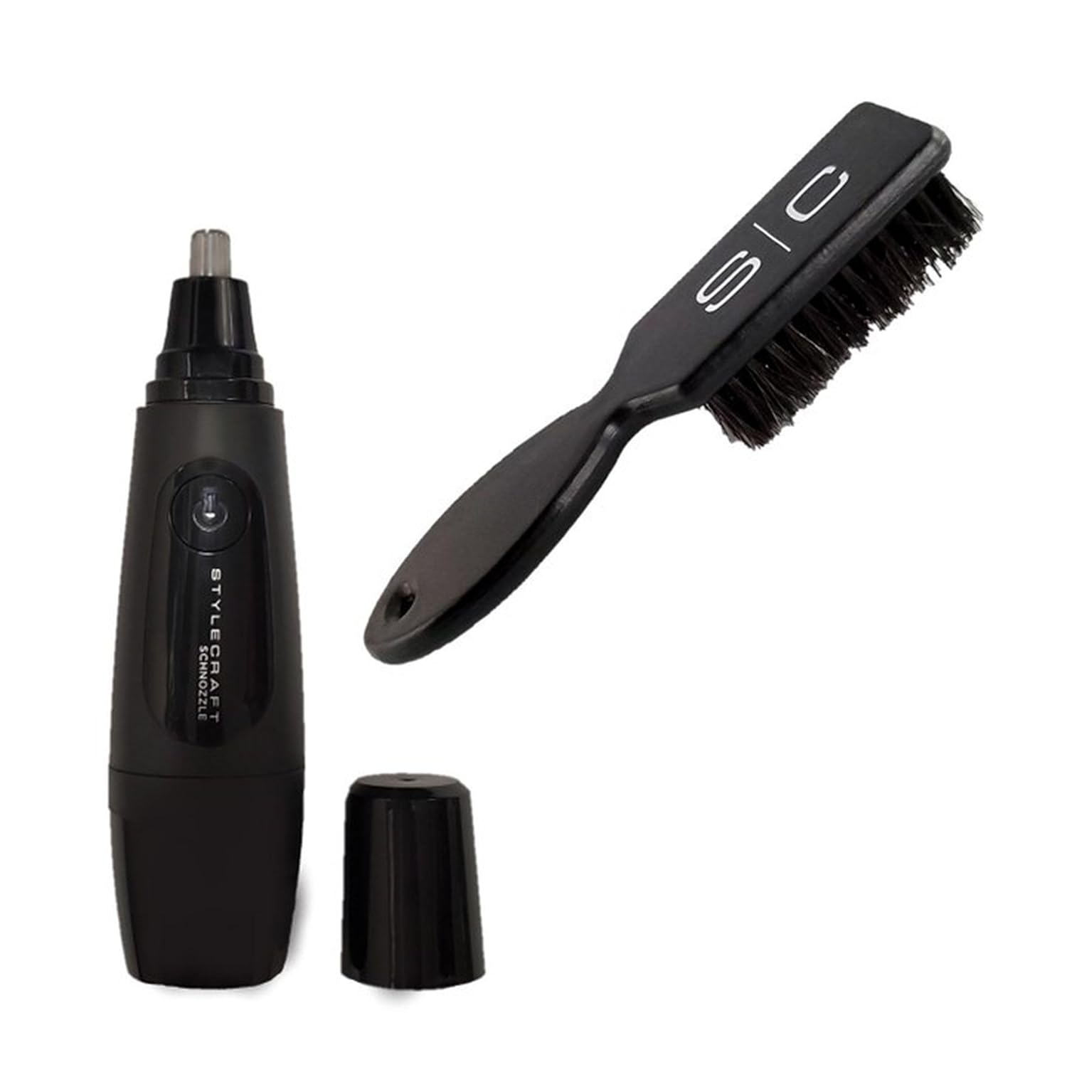 Stylecraft Schnozzle Ear And Nose Hair Trimmer With Mini Fade Brush Holiday Gift Bundle Deal