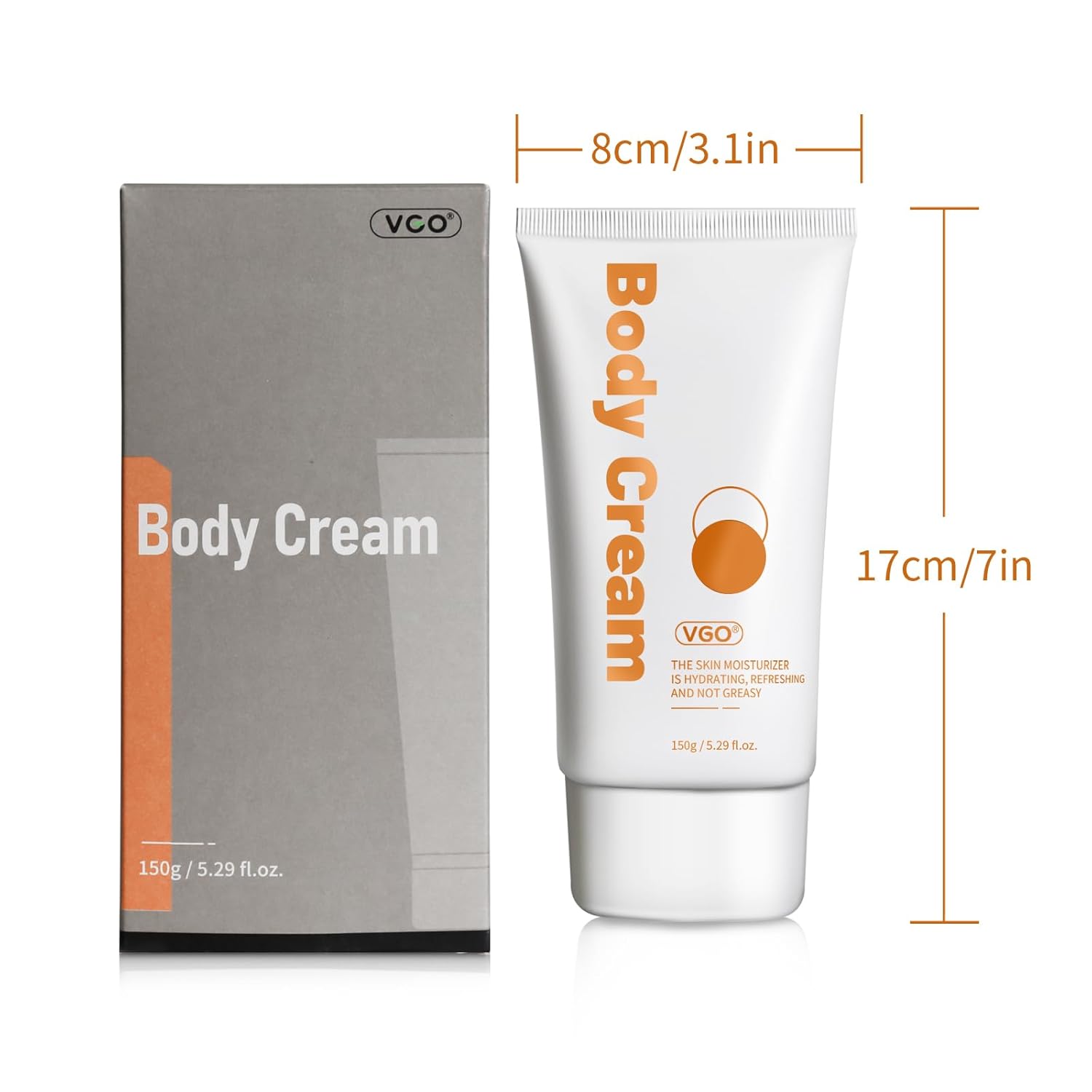 VGO Moisturizing Body Cream for Neck, Shoulders, Arms & Legs, 5.29 oz, Evens Skin Tone & Fights Acne : Beauty & Personal Care