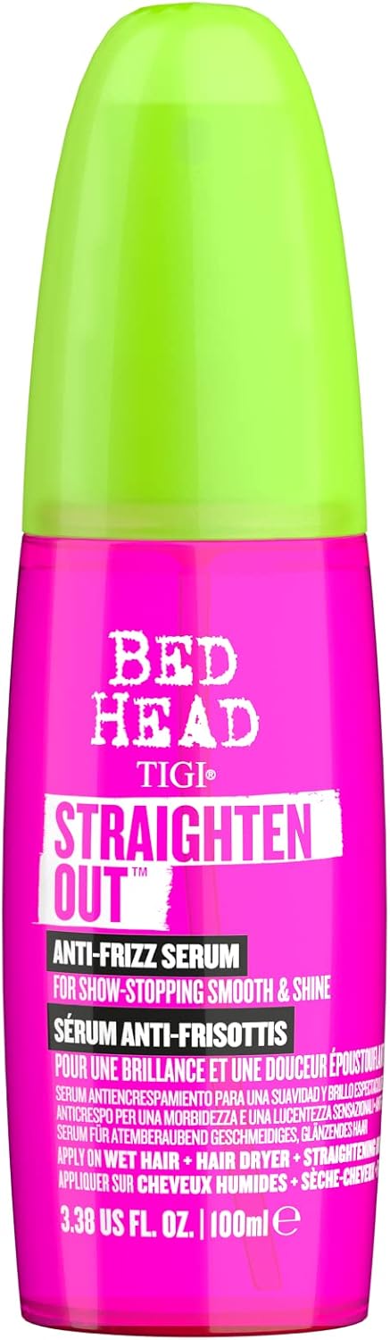 Bed Head By Tigi - Straighten Out Anti Frizz Hair Serum - For Smooth Shiny Hair - 100 Ml