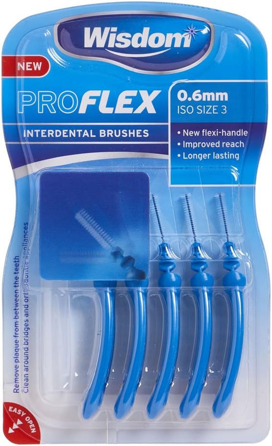 Wisdom Pro Flex Interdental Brushes 0.70Mm Yellow 25 Pack