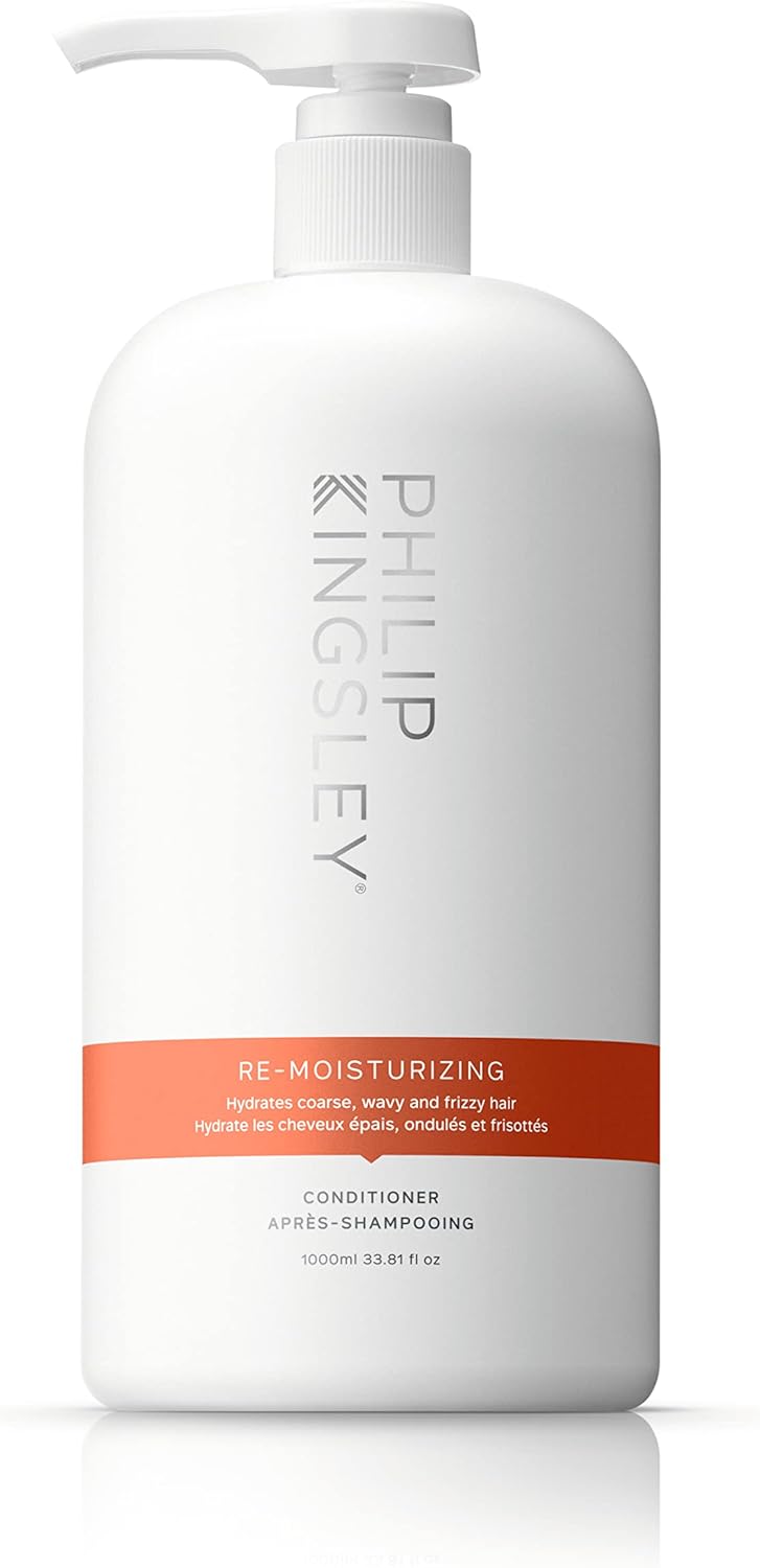 Philip Kingsley | Re-Moisturizing Conditioner | Hydrating And Nourishing For Curly, Wavy, Coarse, Frizzy Dry Hair | Hydrates, Tames, And Smooths | 200Ml