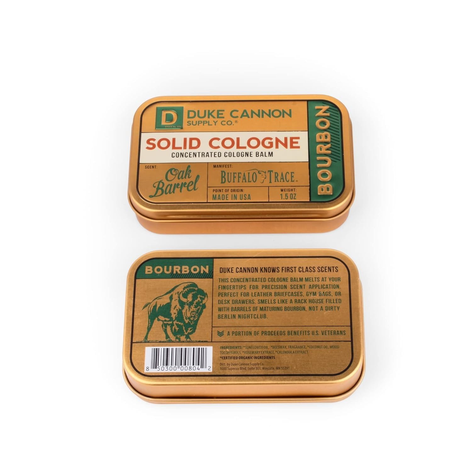 Duke Cannon Supply Co. Solid Cologne - Bay Rum + Midnight Swim - Solid Cologne For Men : Beauty & Personal Care