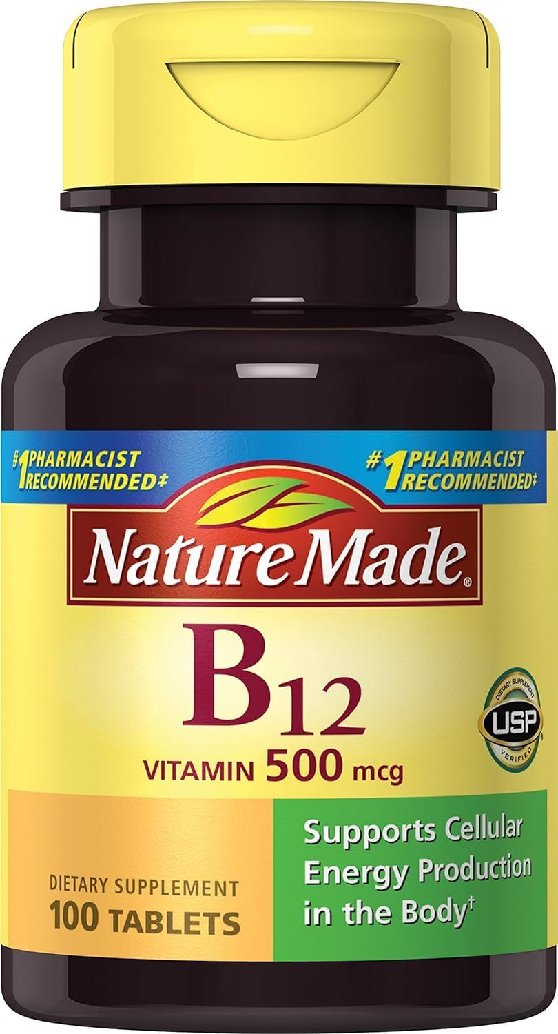 Nature Made Vitamin B-12 500 Mcg Tablets 100 Ea (Pack Of 2)