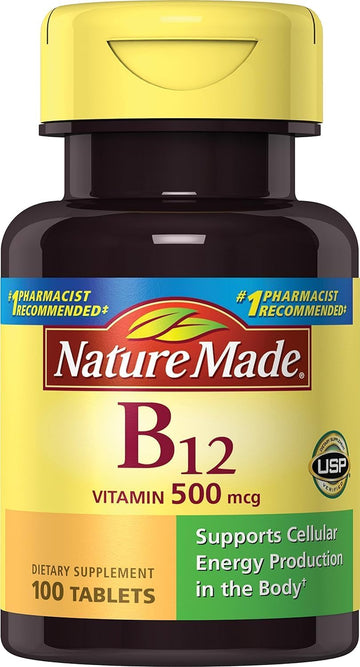 Nature Made Vitamin B-12 500 Mcg Tablets 100 Ea (Pack Of 2)