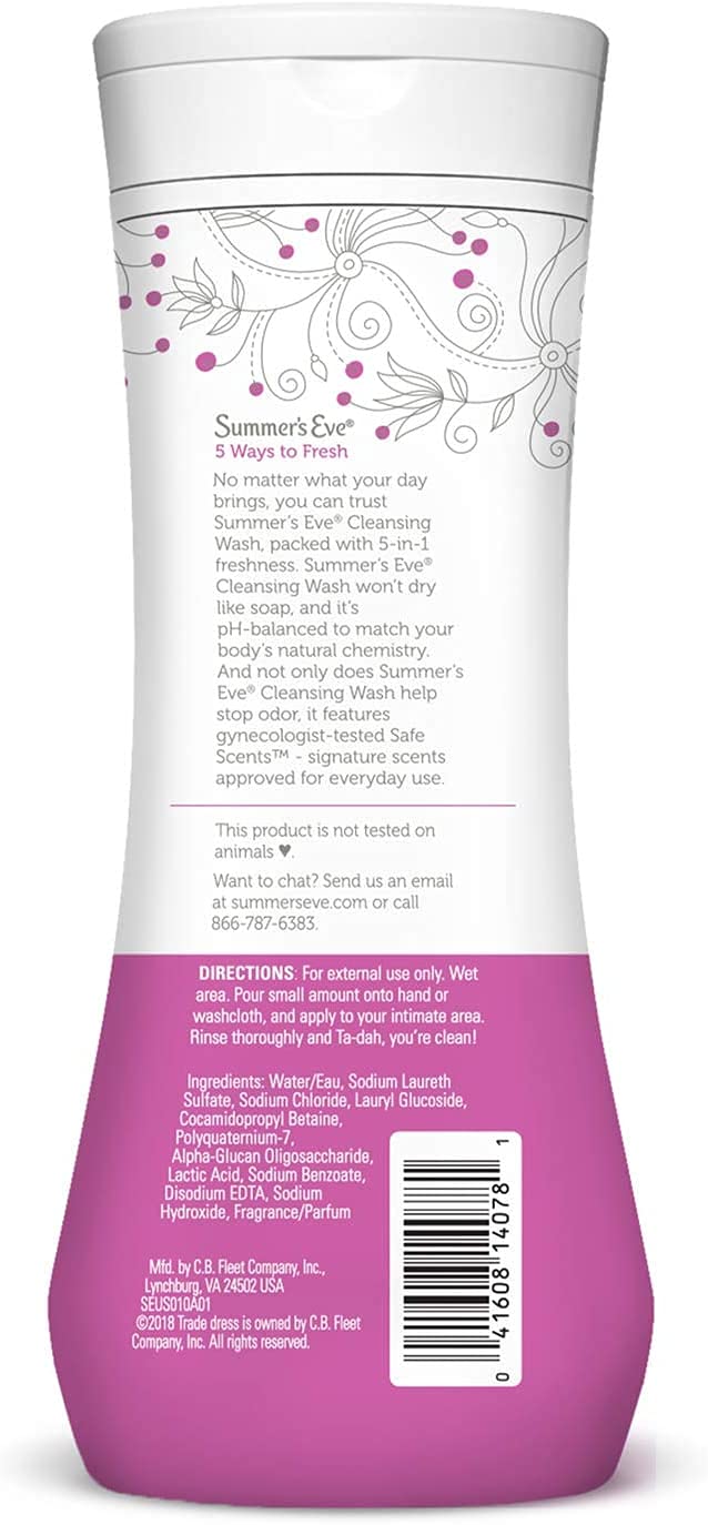 Summer's Eve 5 in 1 Simply Sensitive Feminine Cleansing Wash for Sensitive Skin, 15.0 FL OZ (Pack of 1)