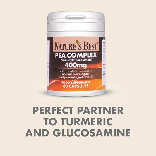 Pea Complex (Palmitoylethanolamide) 400Mg High Strength, Cbd Alternative, Nervous System & Neurological Support, 60 Capsules, 1 Month’S Supply - Uk Made