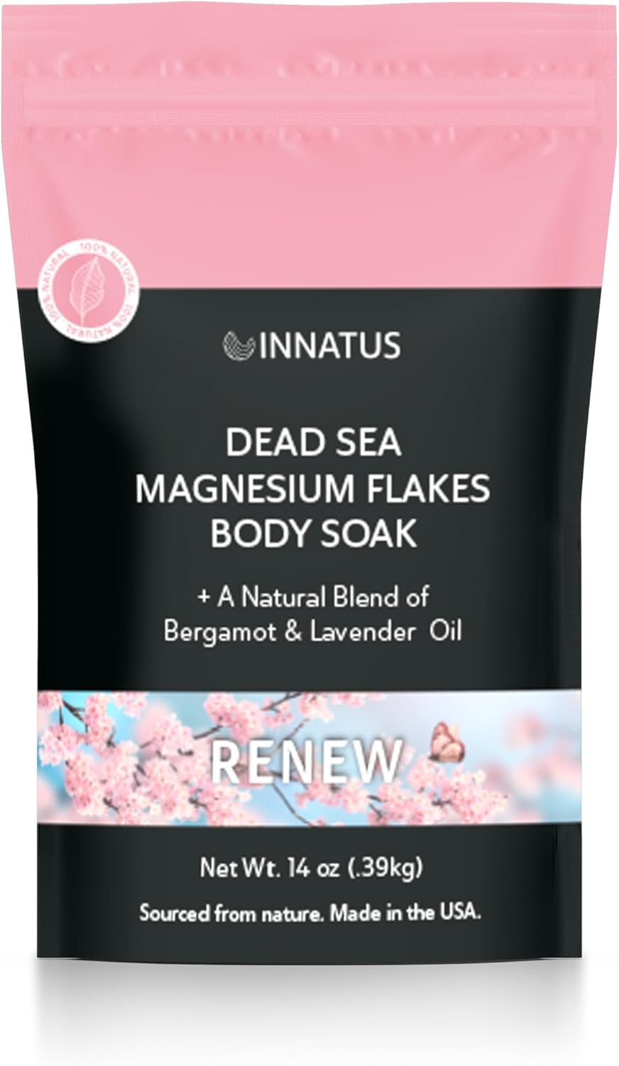 Pure Dead Sea Magnesium Flakes Clarity Soak – Relaxing & Replenishing 14Oz Bath Soak – Infused With Natural Oils For Muscle Recovery (Ylang Ylang)