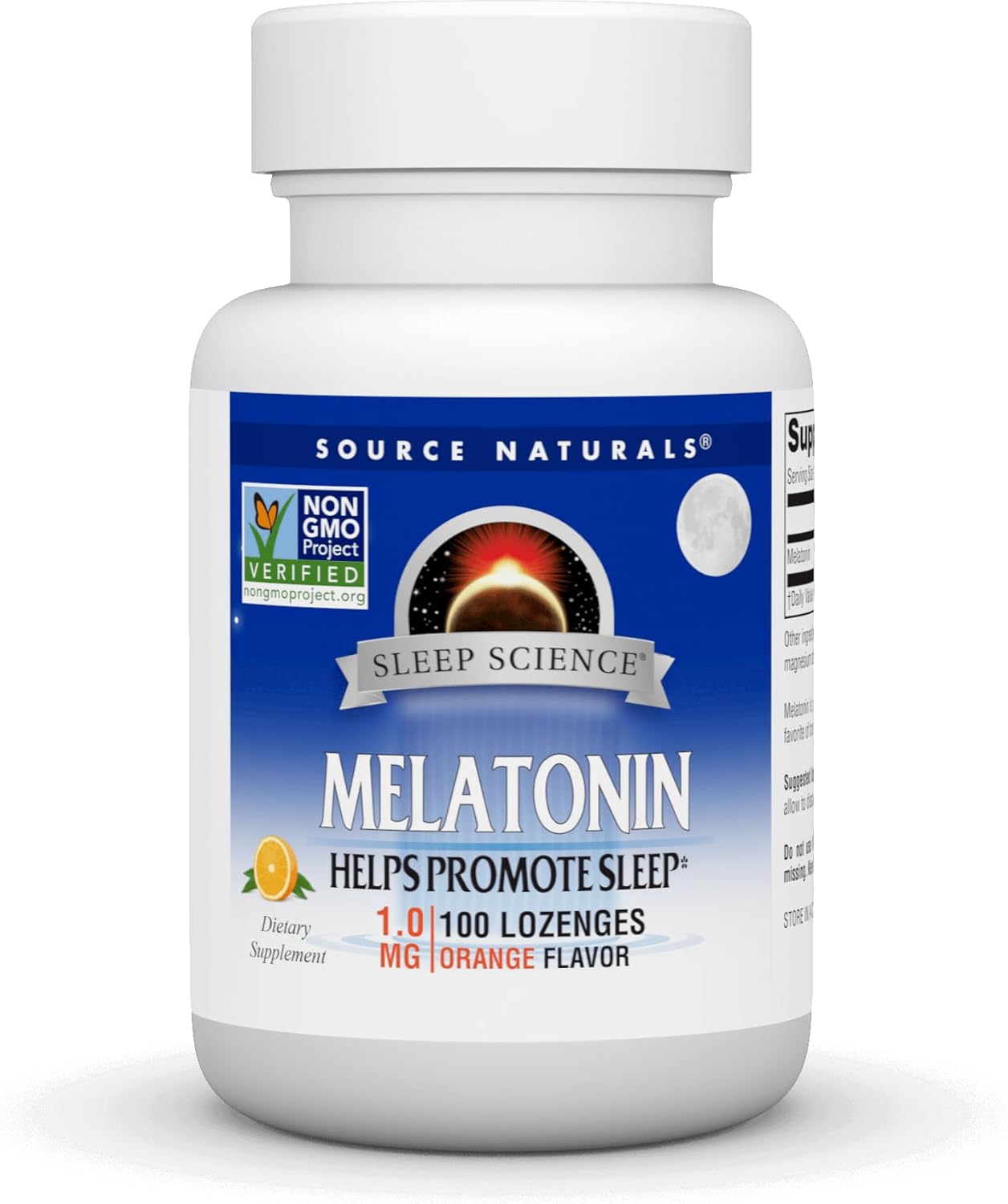 Source Naturals Melatonin 1 Mg - 100 Orange Flavored Lozenges