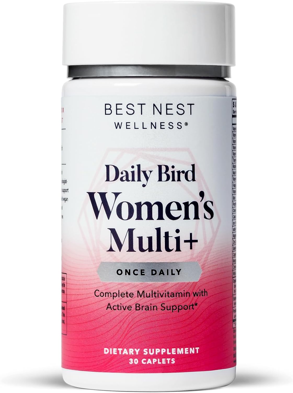 Best Nest Wellness Daily Bird Women'S Multivitamin For Women With Probiotics, Methylfolate, Whole Food Organic Blend, Once Daily Vitamins, Gluten Free, 30 Ct