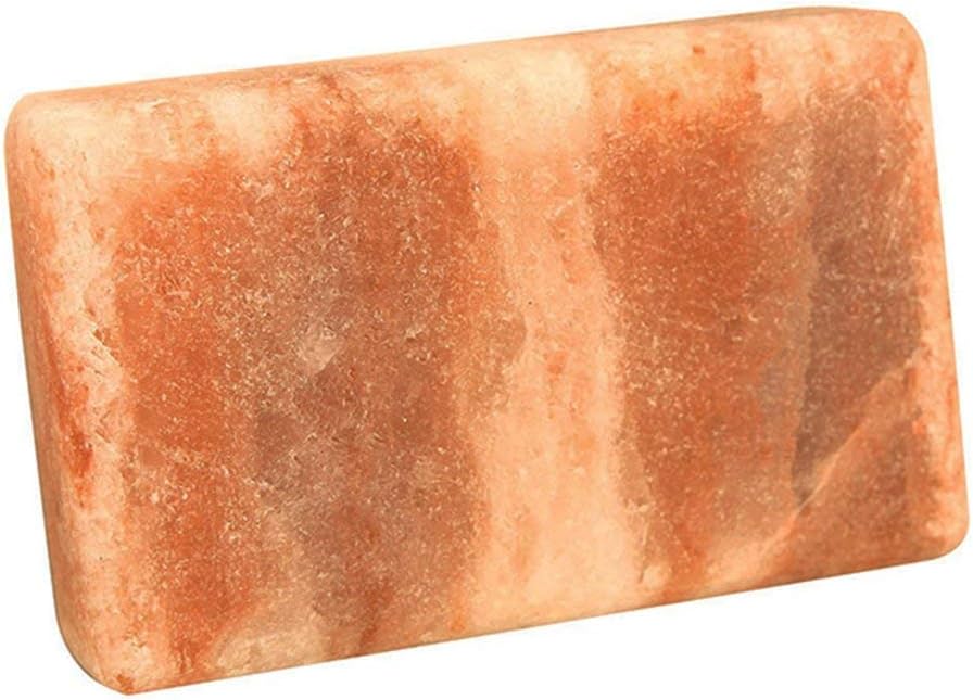 Himalayan Crystal Rock Salt | Bar Block Shape | Soap Bar / Deodorant / Hot Massage Stone (Bar X 2)