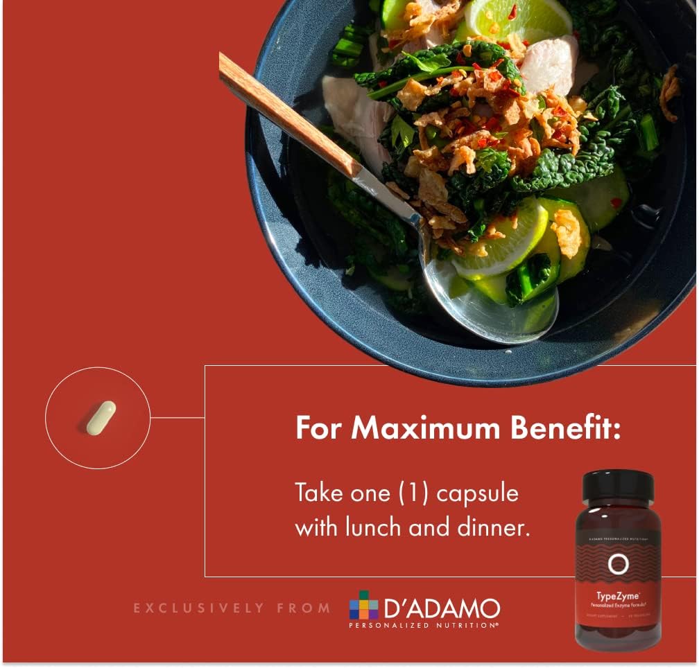 D'Adamo Personalized Nutrition Typezyme - Digestive Enzyme (Blood Type A) : Health & Household