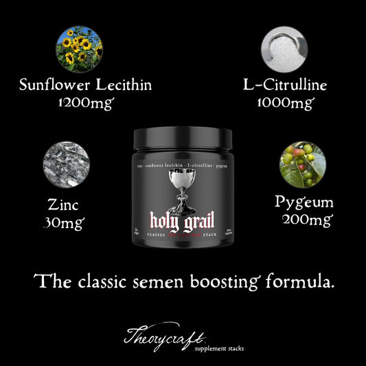 Holy Grail - Classic Semen Volumizing Stack | Men'S Load Volume, Vitality, & Fertility Booster | Softgel Formula = Higher Bio-Availability | One Month