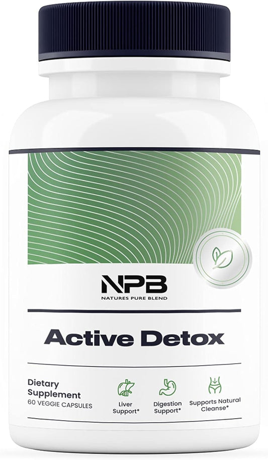 Nature'S Pure Blend Active Detox Apple Cider Vinegar (The Mother) - Digestion Support - Liver Cleanse - Healthy Bowel Movements