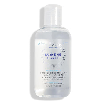 Lumene Nordic Hydra [Lähde] Pure Arctic Miracle 3-In-1 Micellar Cleansing Water, 8.45 Fl Oz
