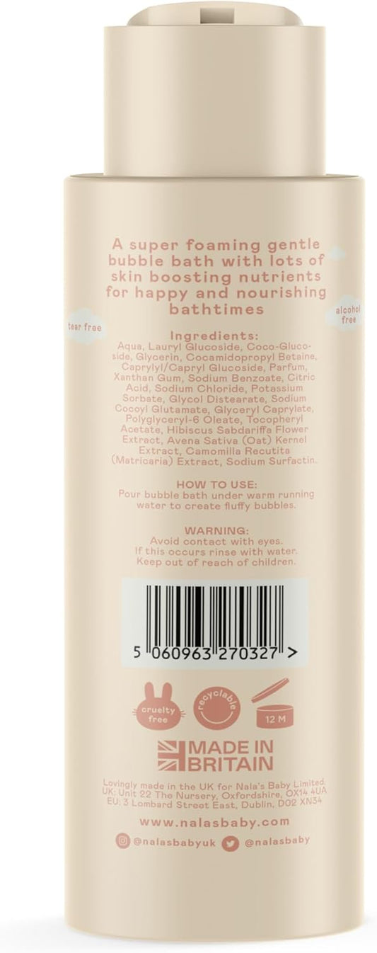Nala'S Baby Bubble Bath | Award-Winning |97% Natural | Dermatologically-Tested And Paediatrician-Approved | Soothing Oat Milk, Camomile And Vitamin E| Vegan | 200Ml | Nalas Baby