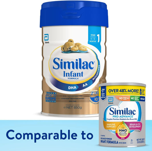 Similac Infant Formula, Imported, With 2’-Fl Hmo, Baby Formula Powder, 850 G (29.9 Oz) Can