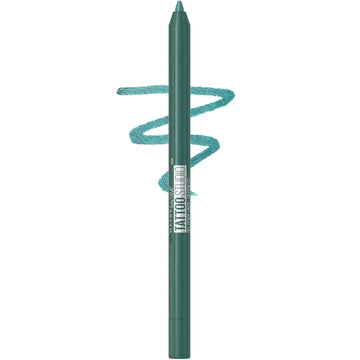 Maybelline Tattoo Studio Sharpenable Eyeliner Pencil, 36 Hour Wear, Waterproof, Tealtini, 1 Count