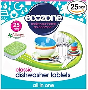 Ecozone | Dishwasher Tablets X 25 | 2 X 25 Tablets