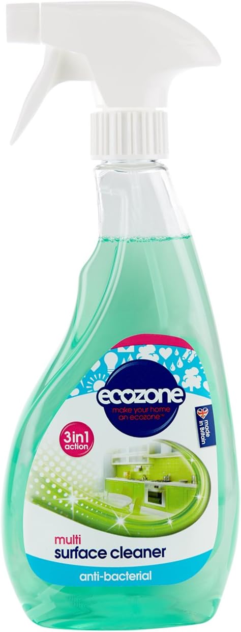 Ecozone Anti Bacterial & Anti Viral, Multi Surface Cleaner 500Ml (Pack Of 2)
