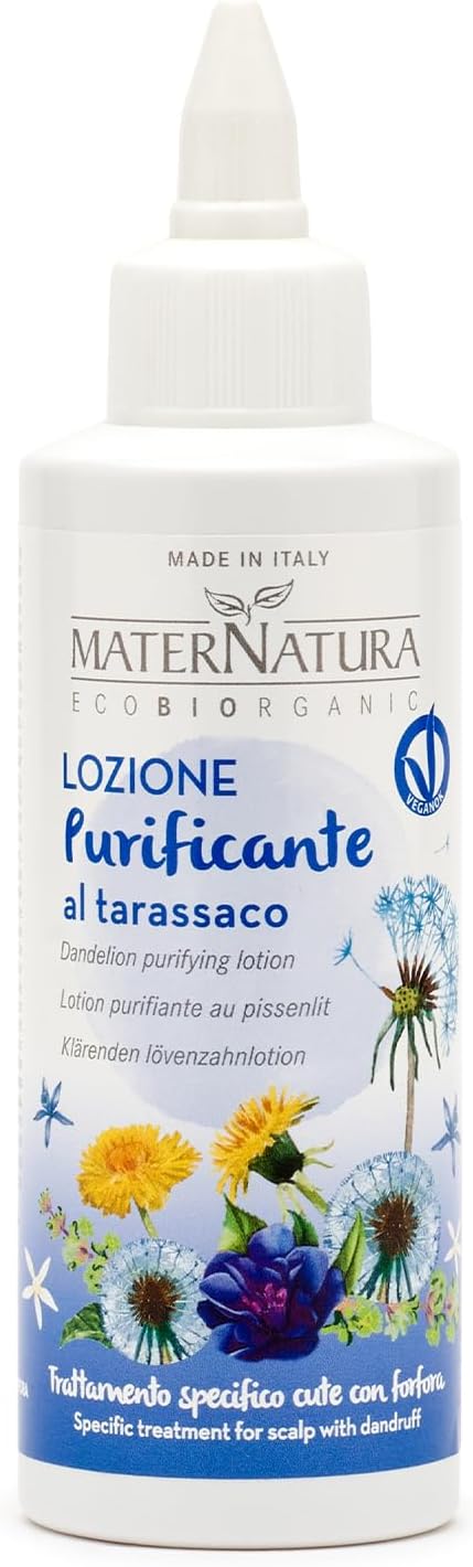 Maternatura Purifying Lotion With Dandelion - Certified Bio - Specific Treatment For Skin With Itching - Made In Italy - Pack Of 150 Ml