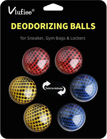 Odor Deodorizer Balls for Sneaker, Fresh Cologne Scent, Essential Oil Sneaker Deodorizer Ball, Small Spaces Odor Eliminator Air Fresheners for Shoes, Gym Bags, Drawers and Locker (Cologne)