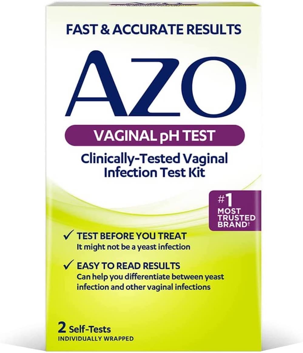 AZO Dual Protection Urinary & Vaginal Probiotics 30ct + Vaginal pH Test Kit 2 Self-Tests : Health & Household