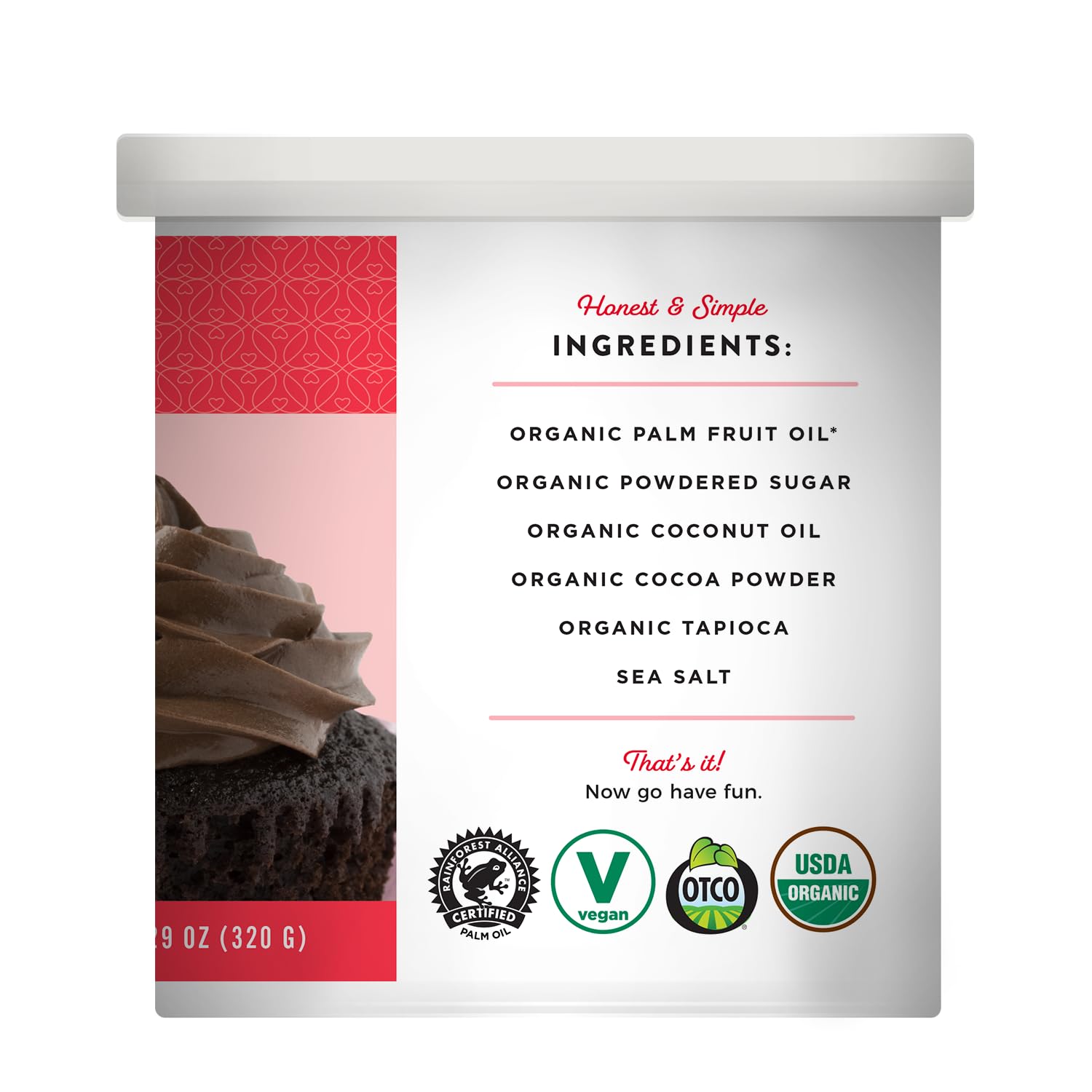 Miss Jones Baking Organic Buttercream Frosting, Perfect for Icing and Decorating, Vegan-Friendly: Rich Fudge Chocolate (Pack of 1) : Grocery & Gourmet Food