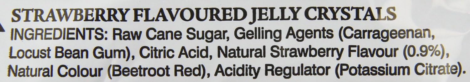 (3 PACK) - Just Wholefoods - Strawberry Jelly Crystals | 85g | 3 PACK BUNDLE