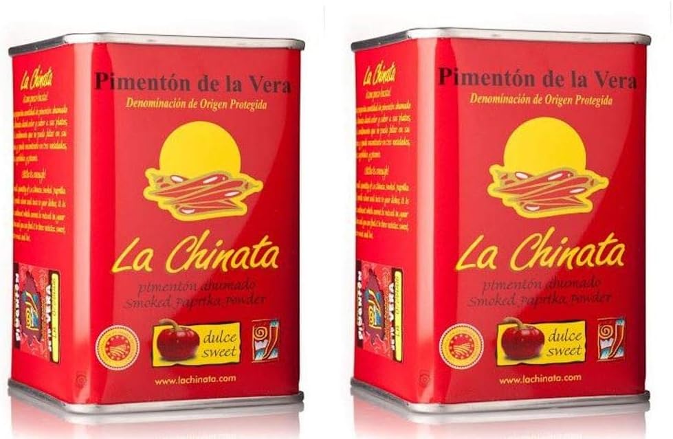 Paprika Powder Smoked Pack - 2 Tin 160G Sweet - La Chinata