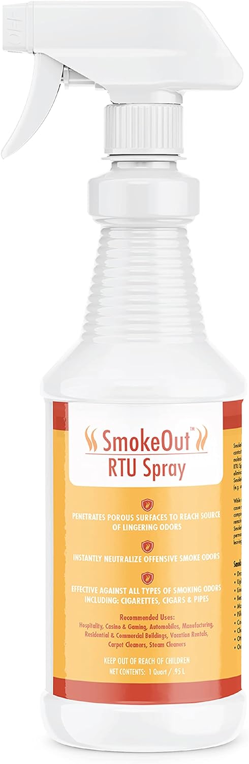 SmokeOut - Commercial Strength Odor Eliminator - Neutralizer, Deodorizer, Odor Remover (32 ounce)