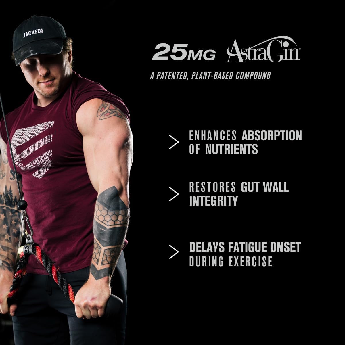 Jacked Factory Nitrosurge Pre-Workout in Black Cherry & Build XT Muscle Building Bundle for Men & Women : Health & Household