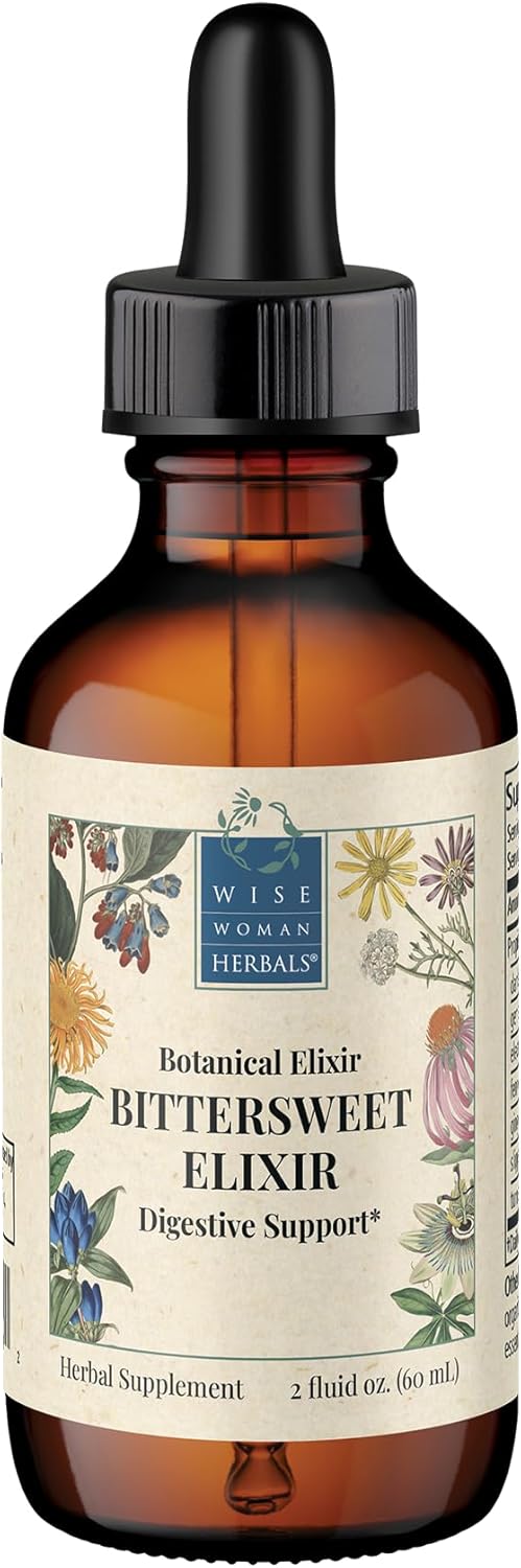 Buy Wise Woman Herbals Bittersweet Elixir, Herbal Digestive Bitter Tonic, Stimulates Appetite & Healthy Digestion, Eases Bloating, Gas & Indigestion, Natural Liquid Extract, Pure Non-Gmo, 4 Fl Oz On  Free Shipping On Qualified Orders