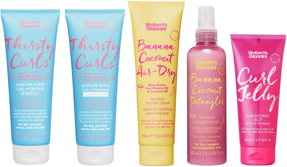 Umberto Giannini Curl Jelly Refresh - Curl Refreshing Styling Spray For Zero Frizz, Defined Curls - Moisturising Spray & Scrunch Curl And Wavy Hair Styling