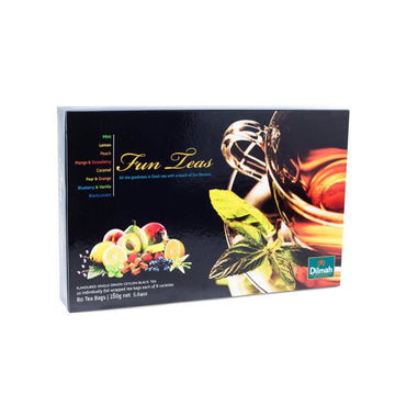 Dilmah Fun Tea Celebrations Gift Pack- 80 Individually Wrapped Fruit Flavored Ceylon Tea Bags