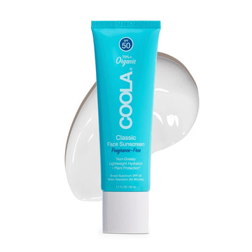 Coola Organic Face Sunscreen Spf 50 Sunblock Lotion, Dermatologist Tested Skin Care For Daily Protection, Vegan And Gluten Free, Fragrance Free, 1.7 Fl Oz